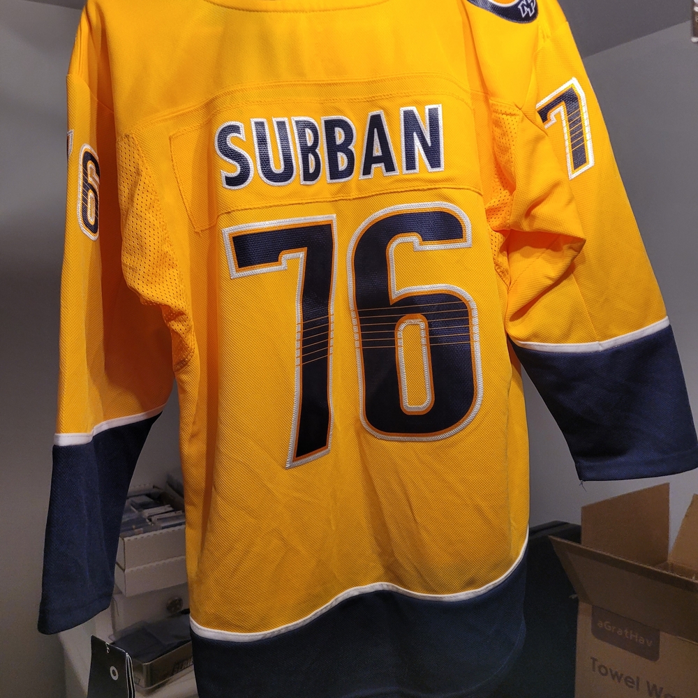 NHL Yellow and Blue Jersey